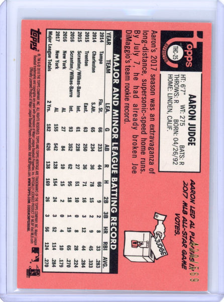 Aaron Judge - 2018 Topps Heritage Refractor /569