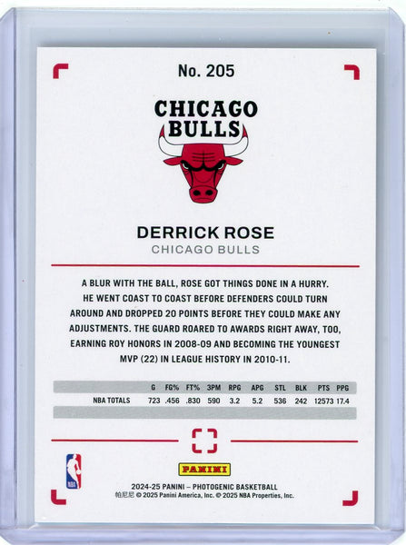 Derrick Rose - 2024-25 Panini Photogenic Legends Stardust 29/65 #205