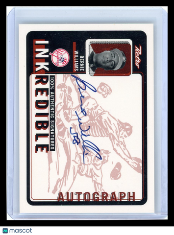 Bernie Williams - 2001 Topps INKredible Autographs