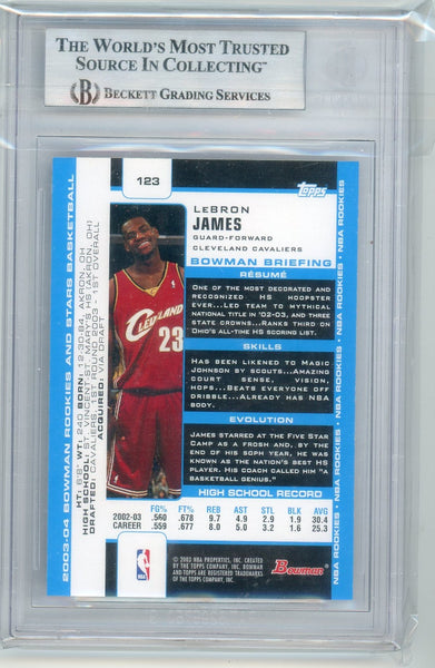 LeBron James - 2003-04 Bowman Topps BGS 8.5 Rookie