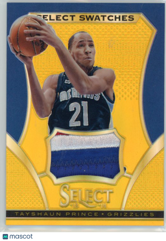 Tayshaun Prince - 2013-14 Panini Select Prizm 2014 03/10 Gold Patch