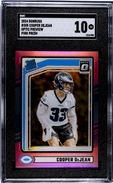 Cooper Dejean - 2024 Donruss #305 SGC 10