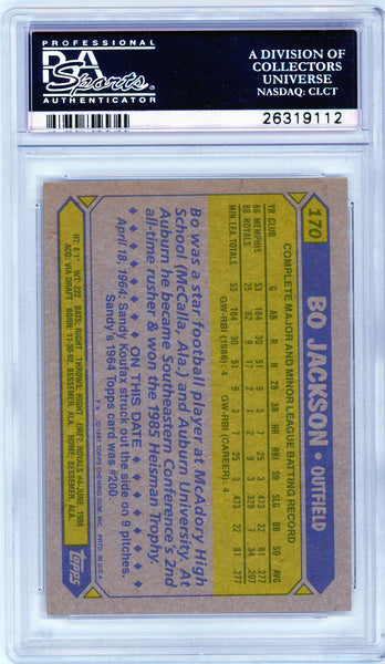Bo Jackson - 1987 Topps Future Stars PSA 9