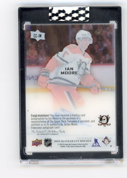 Ian Moore 2025-26 Clear Cut Hockey Auto /299