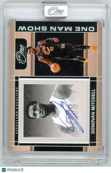 DONOVAN MITCHELL - 2024-25 Panini One and One Man Show Auto /15