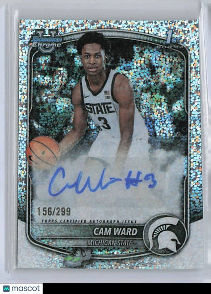 Cam Ward - 2025-26 Bowman Chrome Speckle Auto /299