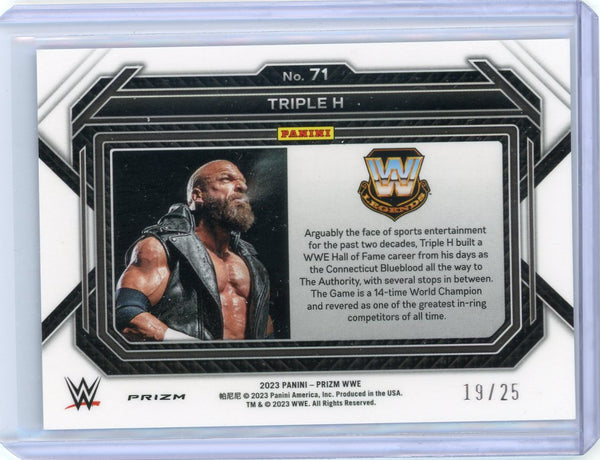Triple H - 2023 Panini Prizm WWE Mojo 19/25 #71