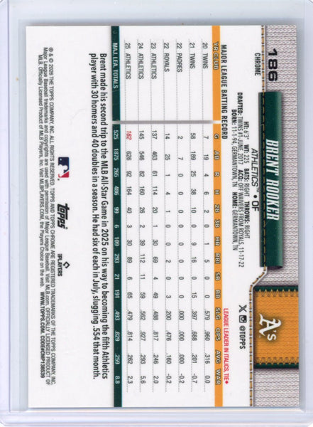 Brent Rooker - 2026 Topps Chrome Logofractor Orange Refractor /25