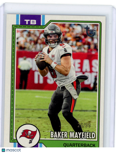 Baker Mayfield 2026 Football Topps Vintage Stock /99