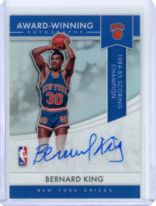 Bernard King - 2021 Panini Prizm Award-Winning Autographs Auto AW-BKI Knicks