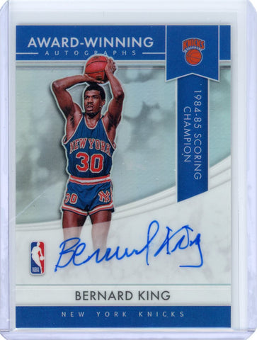 Bernard King - 2021 Panini Prizm Award-Winning Autographs Auto AW-BKI Knicks