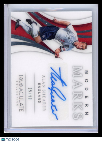 Alan Shearer - 2018 Panini Immaculate Collection Modern Marks 25 / 50