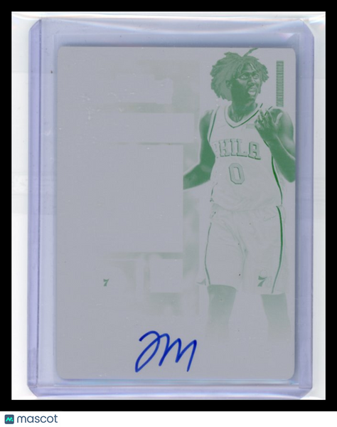 Tyrese Maxey - 2020-21 Contenders Basketball Printing Plate Rookie Auto 1/1