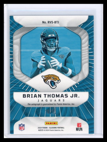 Brian Thomas Jr. - 2024  Illusions Rookie Vision Signatures Green Auto 10/10