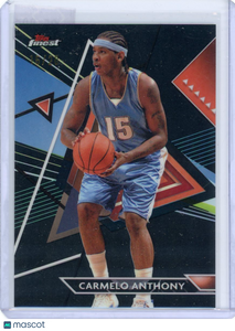 Carmelo Anthony - 2024 Topps Finest Black Refractor 15/20 Jersey #