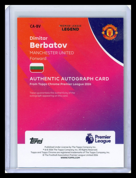 Dimitar Berbatov - 2026 Topps Chrome Premier League Red 2 / 5