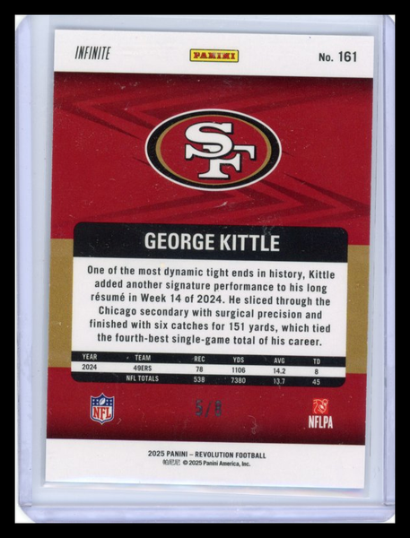 George Kittle - 2025 Panini Revolution Football Infinite 5/8