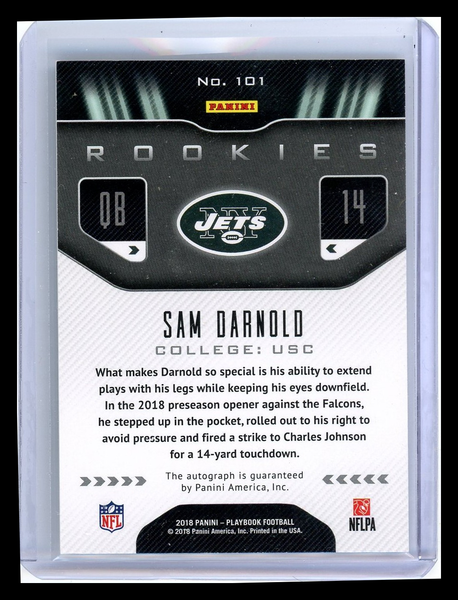 Sam Darnold - 2018 Panini Playbook Rookies RC 11/25