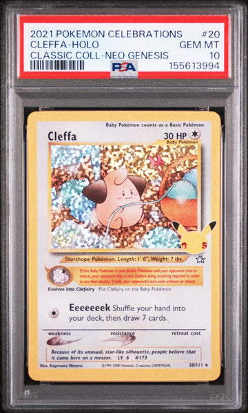 Cleffa-Holo - 2021 Pokemon Celebrations Classic Collection #20 PSA 10