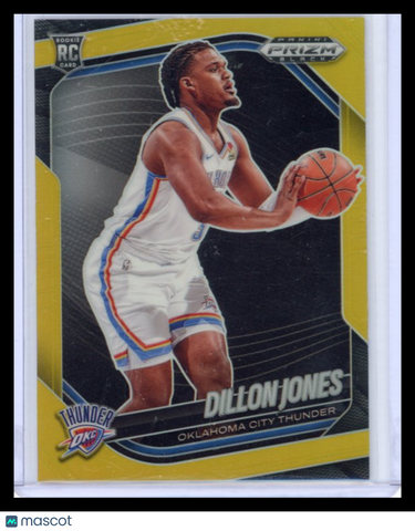 Dillon Jones - 2024-25 Panini Prizm BLACK Basketball 2025 Gold 06/10 ROOKIE