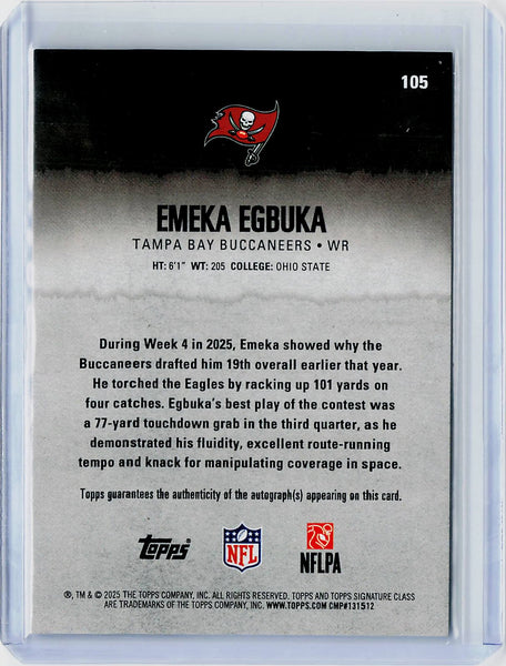Emeka Egbuka - 2025 Topps Signature Class Auto #105