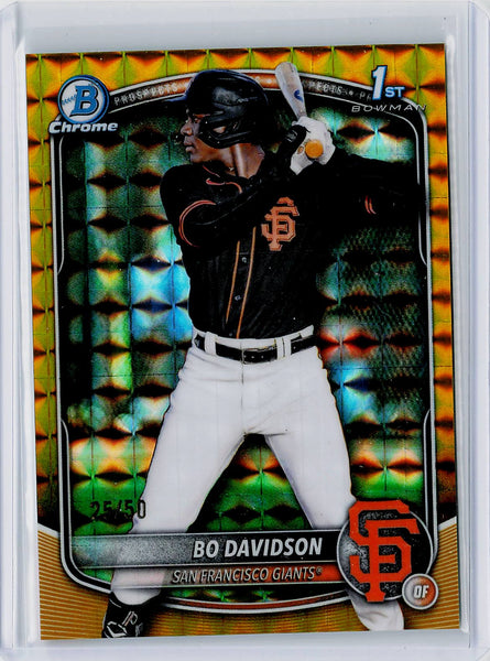 Bo Davidson - 2025 Bowman Chrome Gold Geometric #BCP-206 #/50