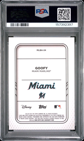 Goofy - 2025 Topps Chrome Update Mickey And Friends #24 PSA 9