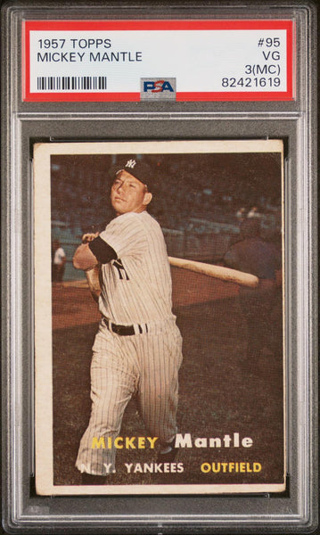 Mickey Mantle - 1957 Topps #95 PSA 3