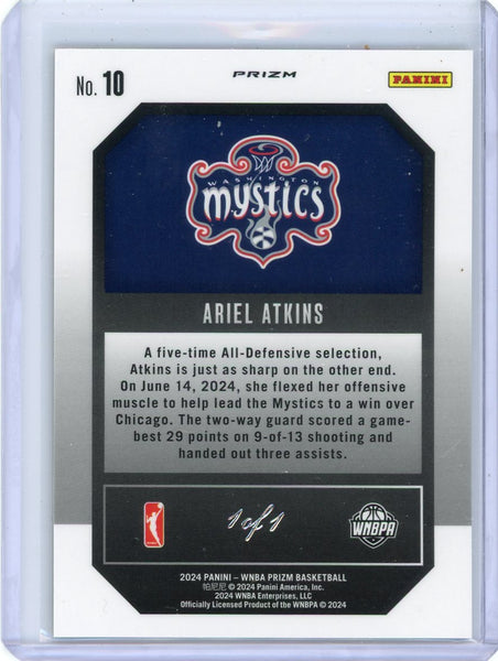 Ariel Atkins - 2024 Panini Prizm WNBA Top Tier Gold Vinyl 1/1 #10