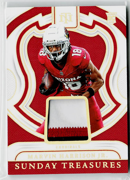 Marvin Harrison Jr - 2024 Panini NT Collegiate #ST-MHJ Sunday Treasures #/10