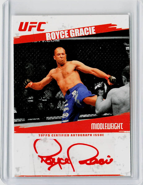 2009 Topps UFC Round 2 #FA-RG Royce Gracie Autographs #/25