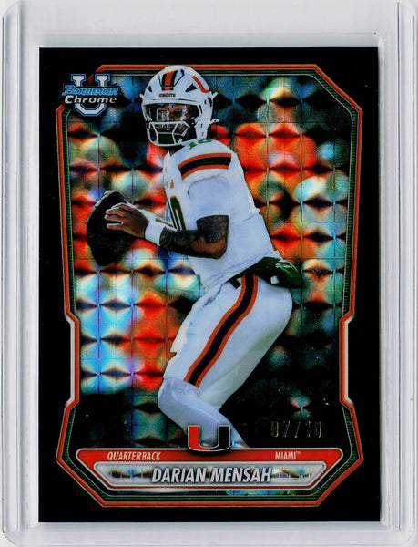 Darian Mensah - 2026 Bowman Chrome Prospects Black Geometric Refractor #/10