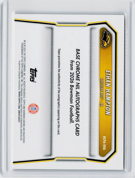 Ethan Hampton - 2026 Bowman #BCPA-EHA Chrome Prospect Auto Red Lava Refractor /5