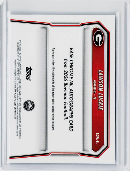 Lawson Luckie - 2026 Bowman #BCPA-LL Chrome Prospect Auto Blue Refractor #/150