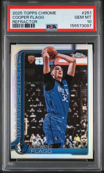 Cooper Flagg - 2025 Topps Chrome Refractor #251 PSA 10
