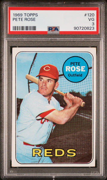 Pete Rose - 1969 Topps #120 PSA 3