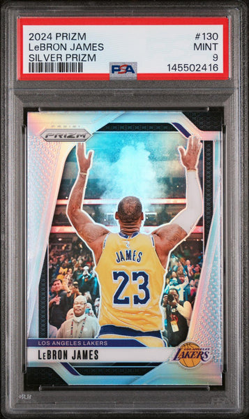 Lebron James - 2024 Panini Prizm Silver Prizm #130 PSA 9