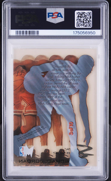 Michael Jordan - 1995 Metal Slick Silver Slick Silver #3 PSA 9