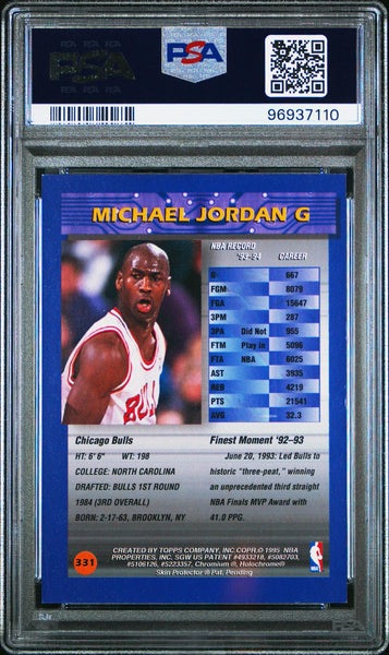 Michael Jordan - 1994 Finest #331 PSA 9