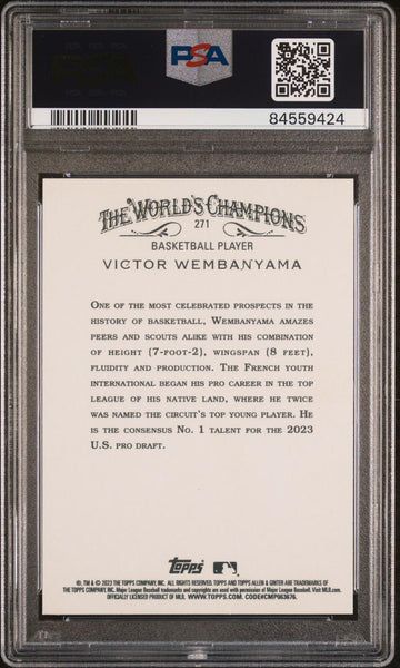 Victor Wembanyama - 2023 Topps Allen & Ginter #271 PSA 10