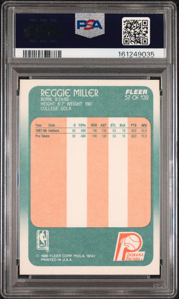 Reggie Miller - 1988 Fleer #57 PSA 9
