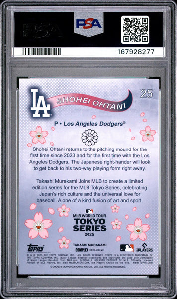 Shohei Ohtani - 2025 Topps Takashi Murakami  Tokyo Series #25 PSA 10
