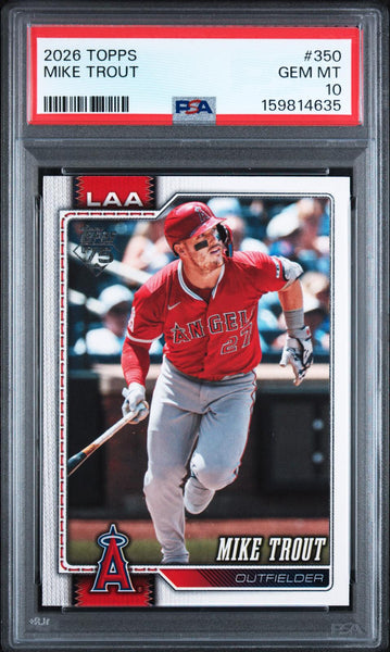 Mike Trout - 2026 Topps #350 PSA 10