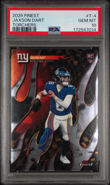 Jaxson Dart - 2025 Topps Finest Torchers #T-4 PSA 10