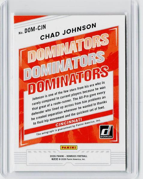 Chad Johnson - 2026 Donruss Football Gold Dominators /10