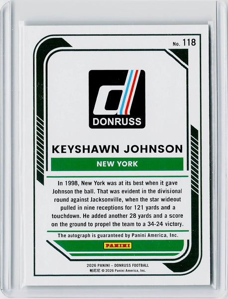 Keyshawn Johnson - 2026 Donruss Football Gold Auto /10