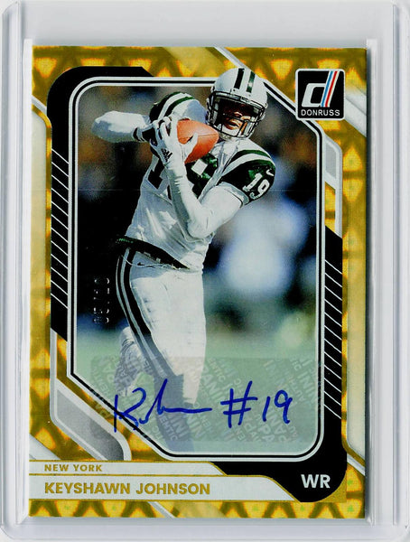 Keyshawn Johnson - 2026 Donruss Football Gold Auto /10