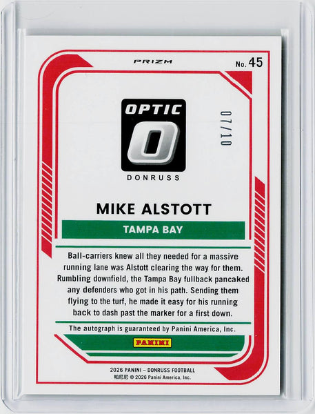 Mike Alstott - 2026 Donruss Football Gold Ice Auto /10