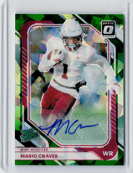 Mario Craver - 2026 Donruss Football Green Ice Auto /25