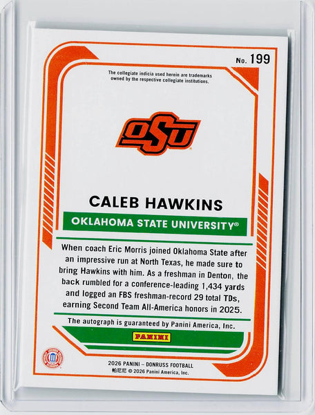Caleb Hawkins - 2026 Donruss Holo Auto /75